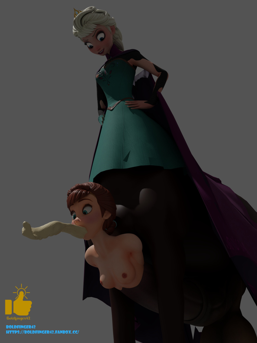 3d anna_(frozen) boldfinger42 centaur cum_out_mouth cum_out_throat disney dress elsa_(frozen) equine_penis forced forced_orgasm frozen_(film) fused fusion futa_only futanari horse_penis horsecock horsecock_futanari huge_cock incest nipples penis penis_transformation queen rape rape_face self_upload sentient_penis sisters small_breasts taur teenager transformation unwanted_cumshot