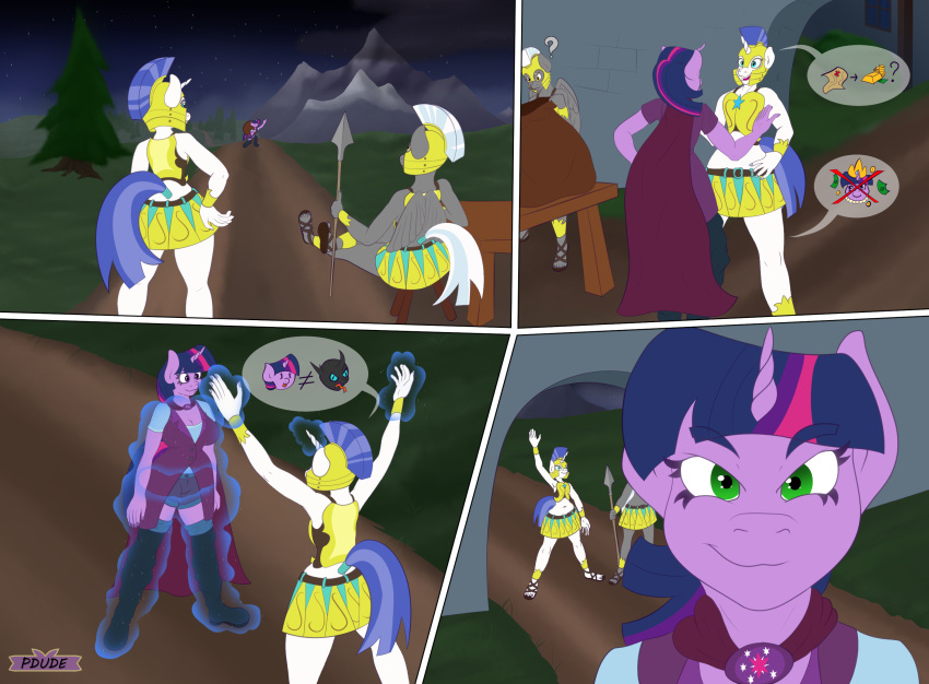 anthro female friendship_is_magic hasbro hi_res male my_little_pony nude pdude royal_guard_(mlp) twilight_sparkle_(mlp)