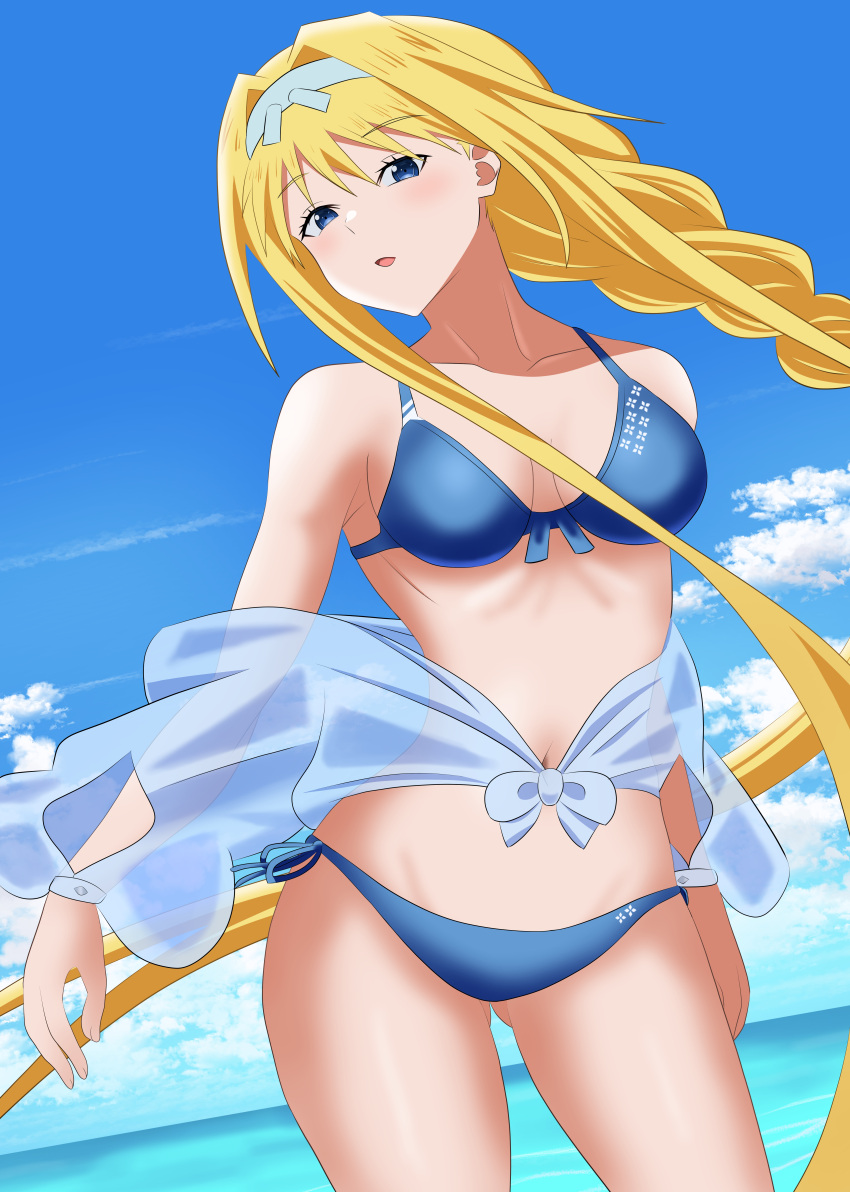 1girls alice_schuberg big_breasts blonde_hair breasts hx1aewa9 nipples solo sword_art_online