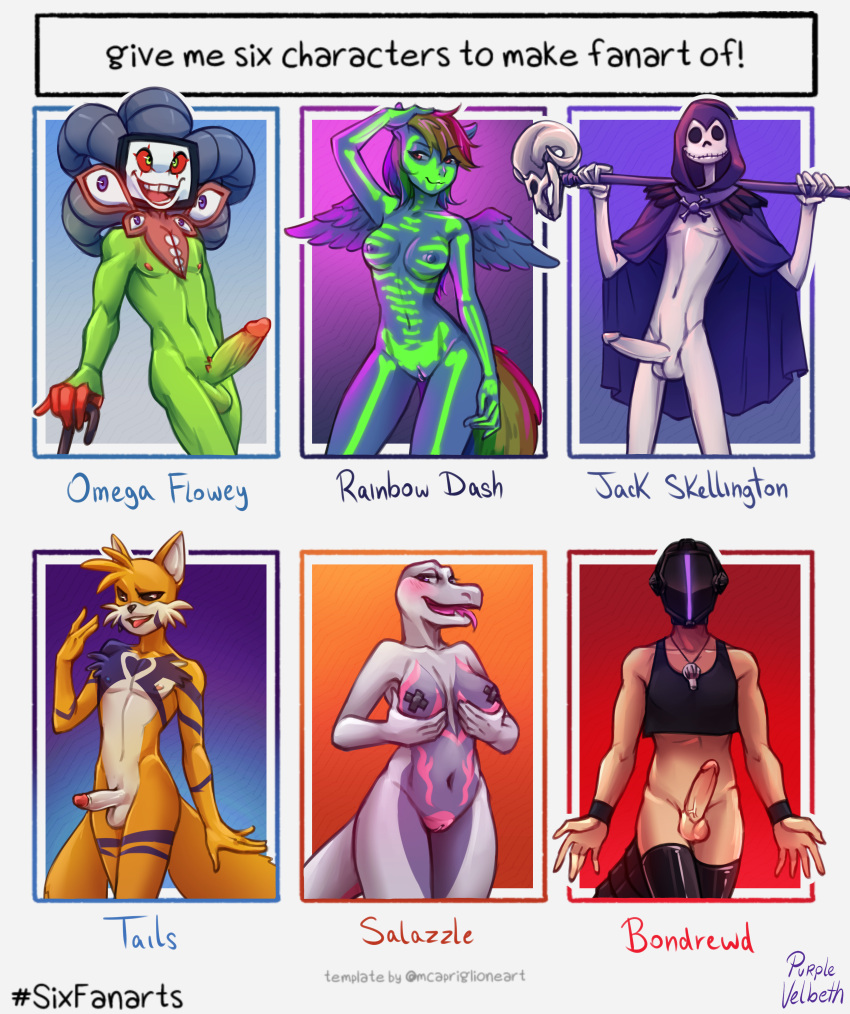 absurd_res aged_up anthro bodypaint bondrewd bone breast_fondling breast_play breasts equid equine erection female flowey_the_flower fondling friendship_is_magic generation_7_pokemon genitals group hand_on_breast hasbro hi_res horse human humanoid jack_skellington made_in_abyss male mammal meme my_little_pony nightmare_before_christmas nintendo omega_flowey pasties pegasus penis photoshop_flowey plant pokemon pokemon_(species) pony purplevelbeth pussy rainbow_dash_(mlp) salazzle sega six_fanarts_challenge skeleton sonic_(series) sonic_the_hedgehog_(series) straight_hair tails undertale undertale_(series) video_games wings