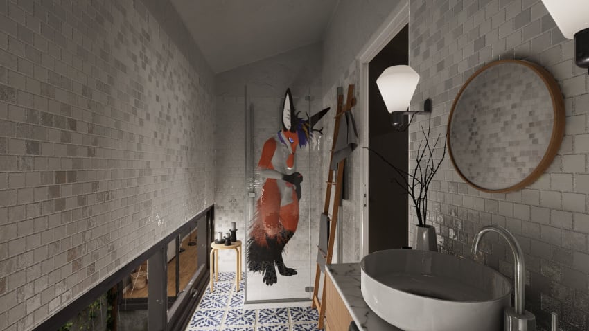 anthro anthro_only canid fox fur furry furry_only male_only orange_fur rexouium tagme twitter vr_media vrchat vrchat_avatar wenge white_fur