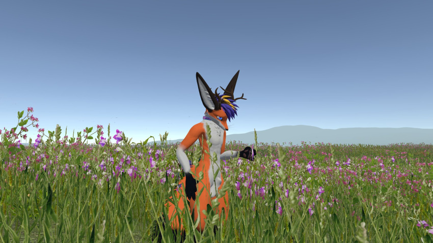 anthro anthro_only canid fox fur furry furry_only male_only orange_fur rexouium tagme vr_media vrchat vrchat_avatar wenge white_fur