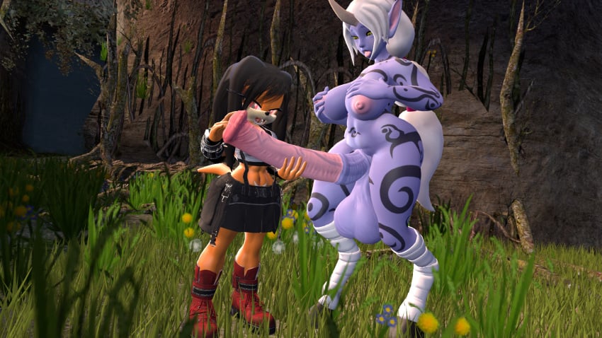 1futa 1girls 3d anthro big_balls big_breasts big_penis black_hair black_skirt black_suspenders black_tattoo blue_skin blunt_penis boots canastus cosplay denim_skirt echidna final_fantasy final_fantasy_vii final_fantasy_vii_remake futanari goat grass grey_hair hand_on_penis hanging_balls height_difference hips horn horsecock horsecock_futanari huge_cock league_of_legends leg_tattoo long_hair long_penis medial_ring midriff monster_girl orange_fur orange_skin outdoors penis pink_penis pointy_ears purple_skin red_boots riot_games ruins skirt smaller_female sonic_adventure soraka source_filmmaker suspenders tank_top tattoo tattoo_on_arm tattoo_on_legs tattoos thick_thighs thighs tifa_lockhart_(cosplay) tikal_the_echidna toned_female toned_stomach tribal_tattoo unguligrade unguligrade_legs urethra urethral_fingering urethral_penetration veiny_penis white_topwear