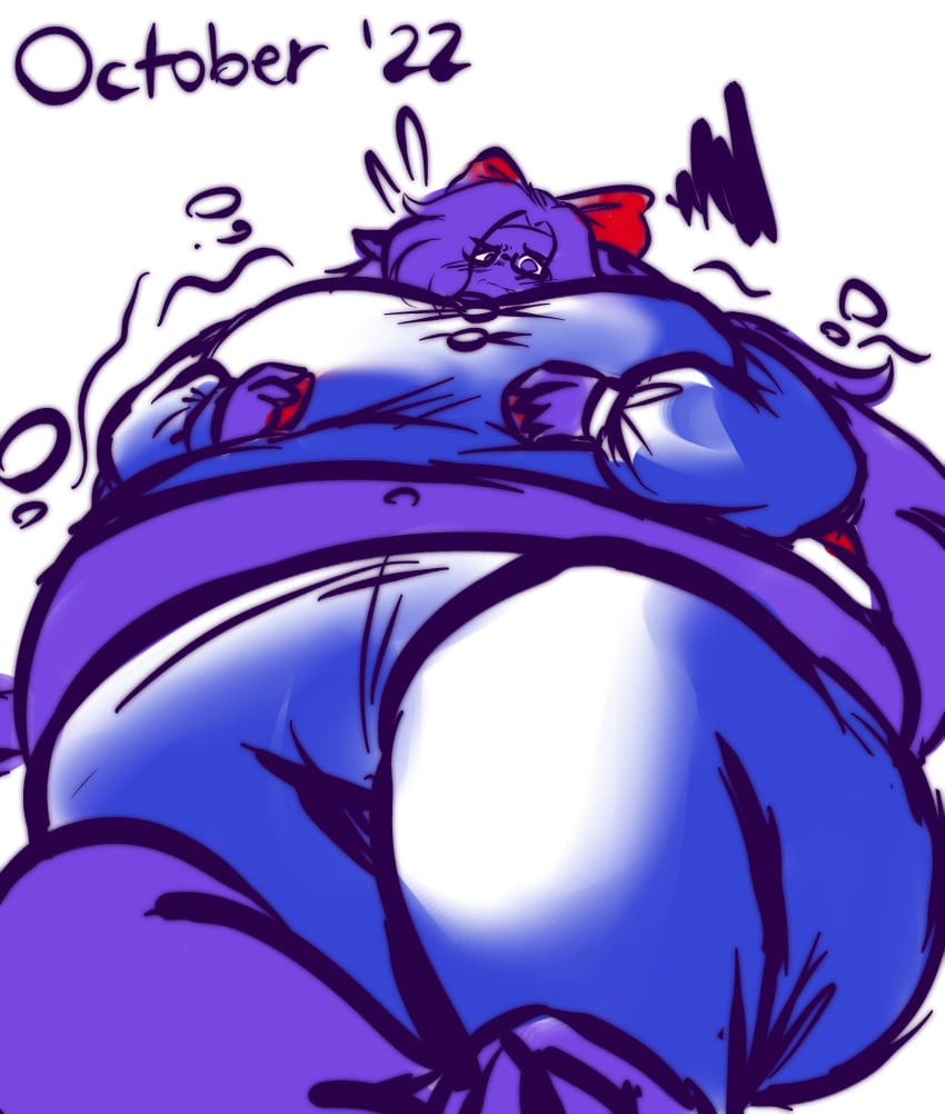 anthro big_breasts blueberry_inflation breasts female tagme wolforb2000