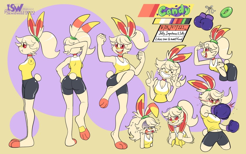 anthro anthro_only ass big_breasts breasts candy_(skwrlwrld) female fur furry nintendo pokémon_(species) pokemon scorbunny skwrlwrld tagme tail