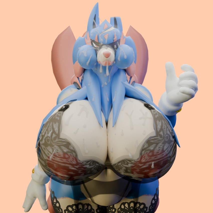 big_ass big_breasts breasts bubble_butt cum female furry huge_ass huge_breasts notsafeforgek thick_thighs wide_hips zacian