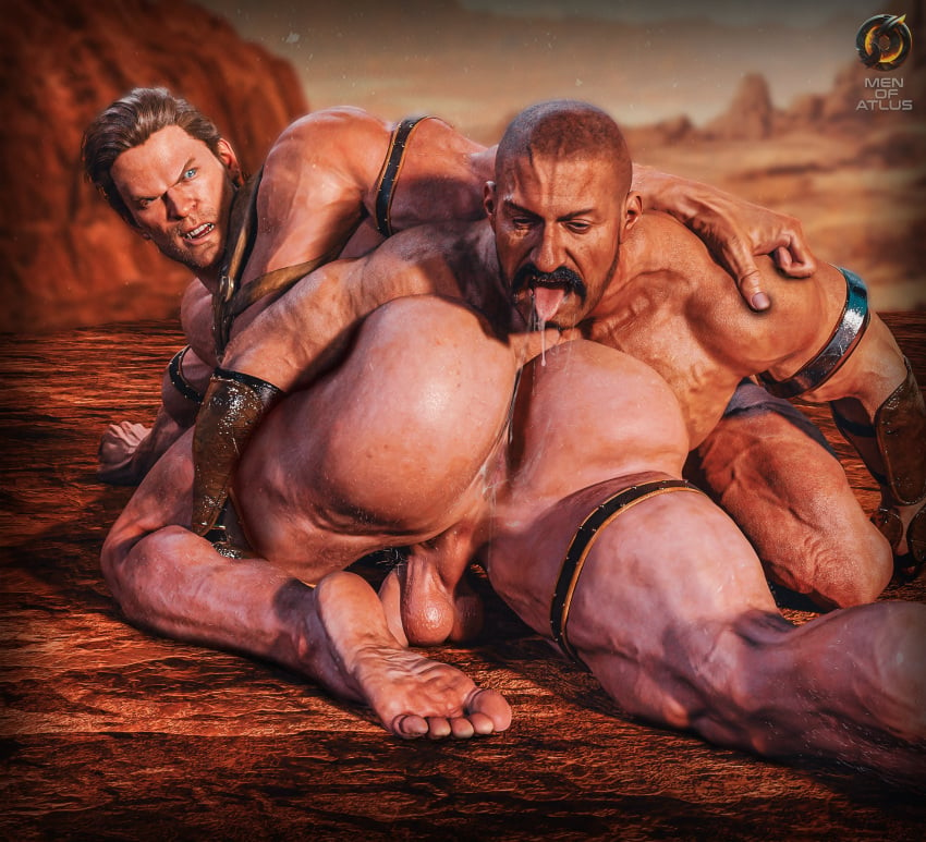 2boys 3d 3d_(artwork) anilingus bara bara_ass barazoku barbarian barbarian_armor barefoot beefy big_ass big_ass_(male) big_butt black_hair blonde_hair blue_eyes brown_eyes bubble_ass bubble_butt buzzcut daddy exposed_anus exposed_ass exposed_hole fat_ass fat_butt feet gay gay_domination gay_rimjob gay_sex himbo huge_ass huge_butt large_ass large_butt male/male male_focus male_only male_penetrated male_pov manly masculine massive_ass massive_butt men_of_atlus moustache muscles muscular muscular_male mustache_stubble oc original original_characters plump_ass plump_butt rimjob round_ass round_butt saliva_on_tongue saliva_trail thick_ass thick_butt tough_guy