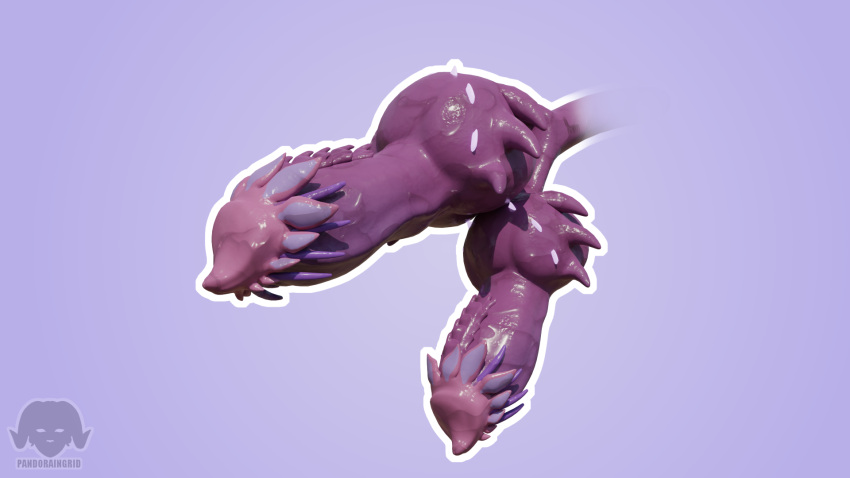 16:9 2_penises artist_logo blender_(software) blender_cycles diphallia diphallism disembodied_penis dragon dragonboii78 feral genitals hi_res knot logo male multi_genitalia multi_penis pandoraingrid_(artist) penile_spines penis penis_shot purple_background scalie simple_background western_dragon widescreen zeek_solis zero_pictured