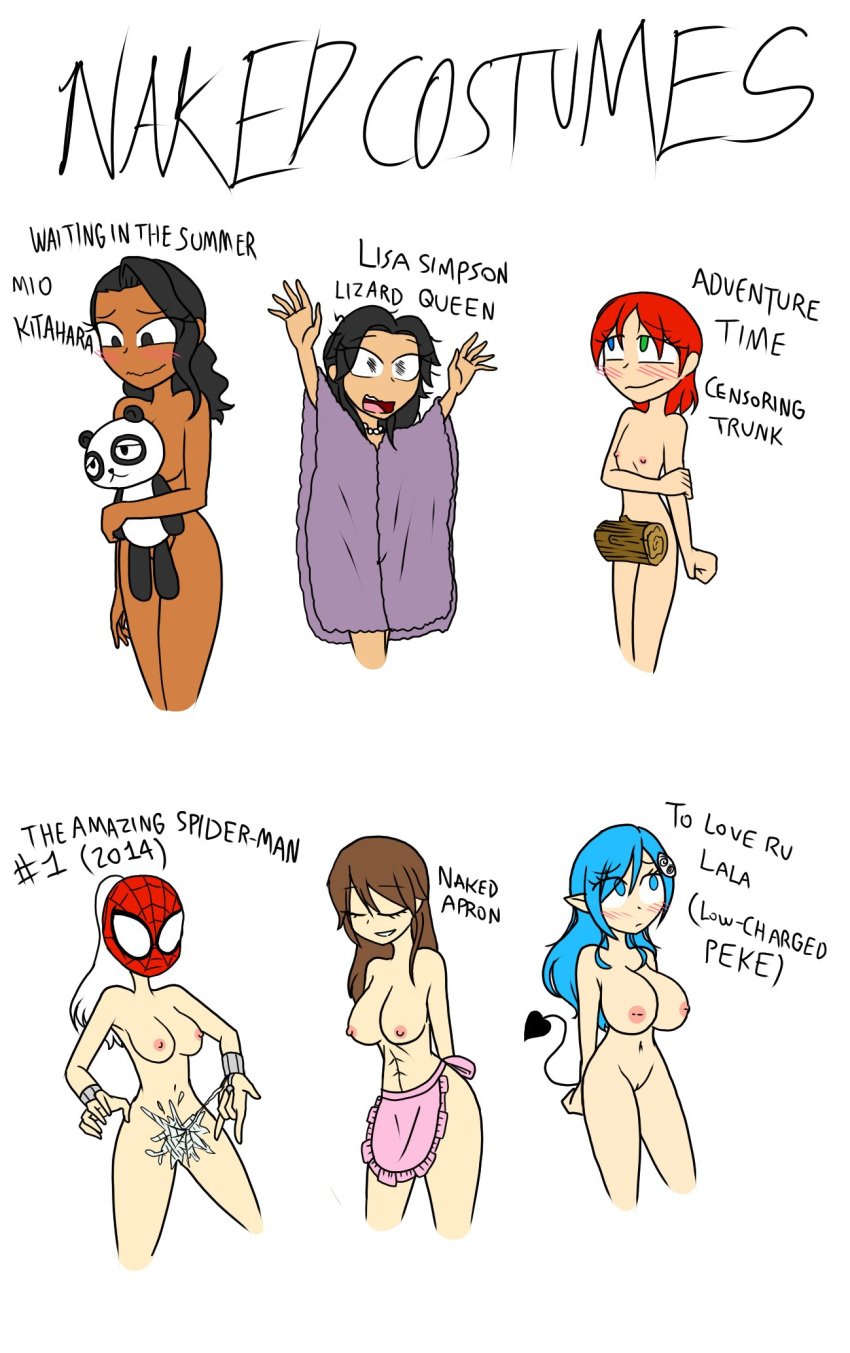 6+girls abs adventure_time ano_natsu_de_matteru aqua_eyes aqua_hair astrid_(zephros542) astrid_vence black_hair blanket blue_eye breasts brown_hair costume covering covering_breasts covering_crotch dark-skinned_female erin_warren female female_abs female_only flat_chest grace_garret green_eye heterochromia inoueninja094 kitahara_mio kitahara_mio_(cosplay) lala_satalin_deviluke lala_satalin_deviluke_(cosplay) large_breasts light-skinned_female log log_censor marvel mask_only masked_female medium_breasts multiple_girls nairod103098 naked_apron naked_costume navel nia_(zephros542) nia_gladwyn nipples nude nude_female pussy red_hair reference rin_(darkspider94) rin_inoue spider-man_(cosplay) spider-man_(series) spider_web stuffed_animal susan_(nairod103098) tail the_amazing_spider-man the_simpsons to_love-ru tree_log web white_hair zephros542