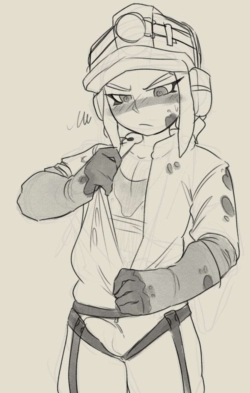 blush frustrated octoling octoling_boy splatoon ultran3rd uniform