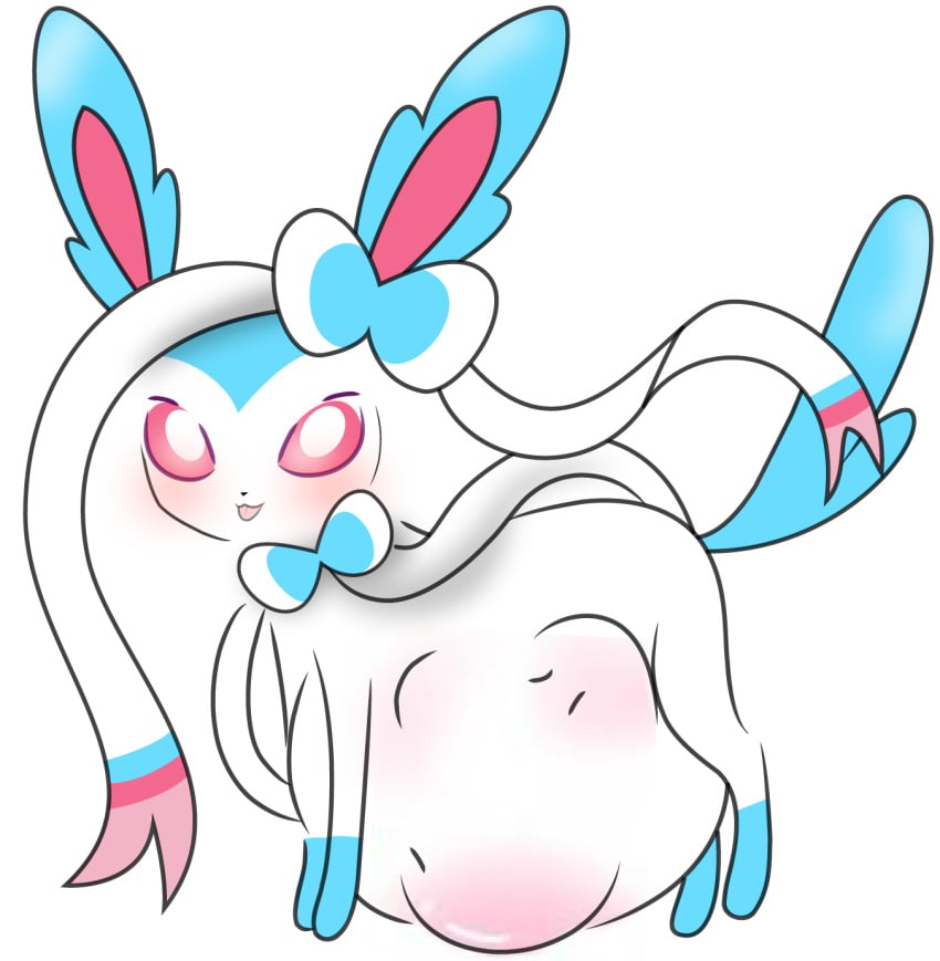 belly feral furaffinity pok&eacute;mon_(species) pokemon pokemon_(species) pokemon_species shiny_pokemon shiny_sylveon sylveon vore