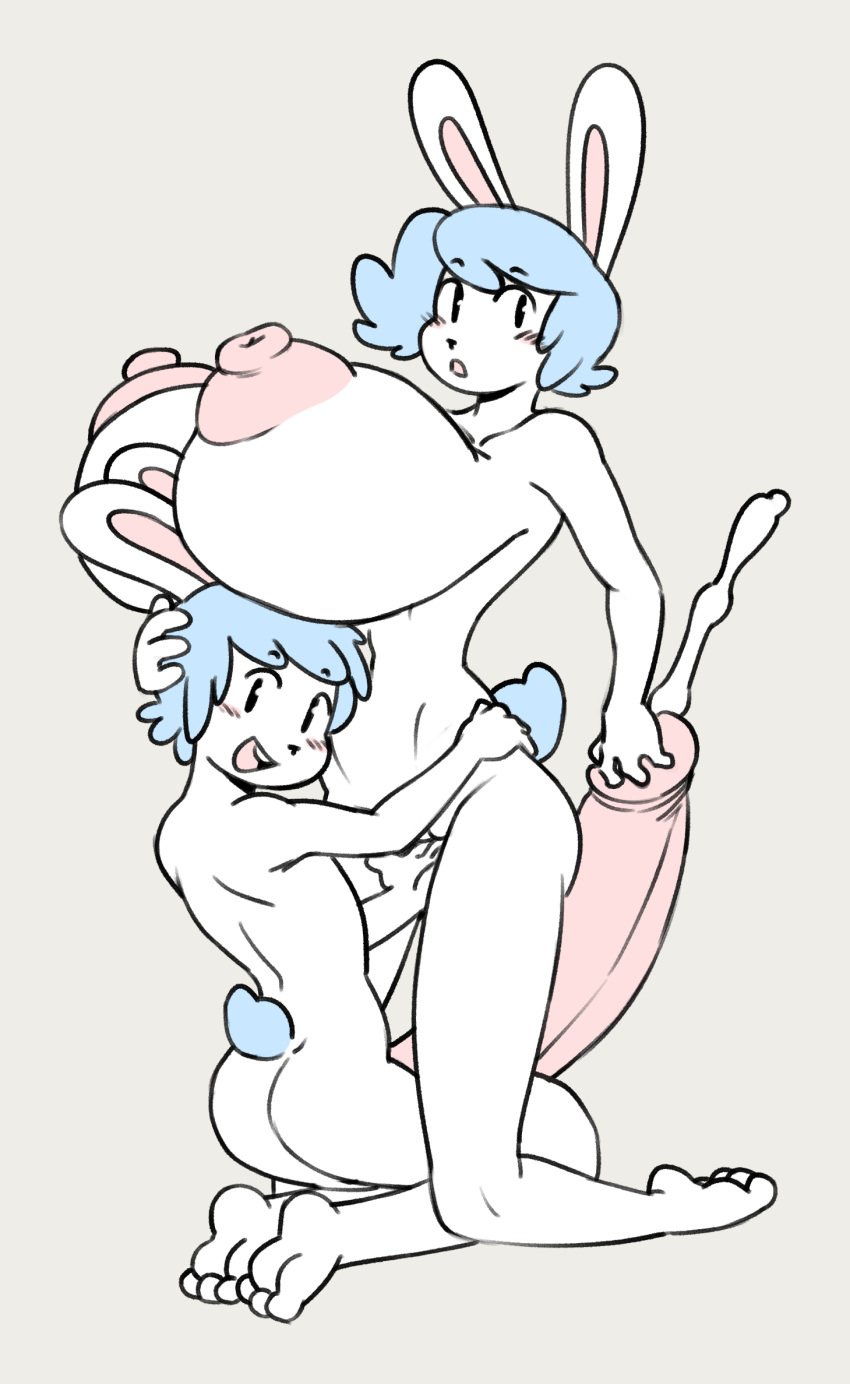 1boy 1girls angstrom anthro balls big_balls big_breasts big_penis big_sister blue_hair breasts brother_and_sister bunny_ears bunny_tail colored completely_nude completely_nude_female completely_nude_male cum hi_res huge_breasts huge_cock hyper hyper_balls hyper_breasts hyper_penis incest lagomorph large_balls large_breasts large_penis little_brother marco_(angstrom) molly_(angstrom) nipples no_shading nude nude_female nude_male older_sister penis rabbit rabbit_ears rabbit_girl rabbit_tail rubbing_pussy small_ass small_but_hung smaller_male top_heavy younger_brother