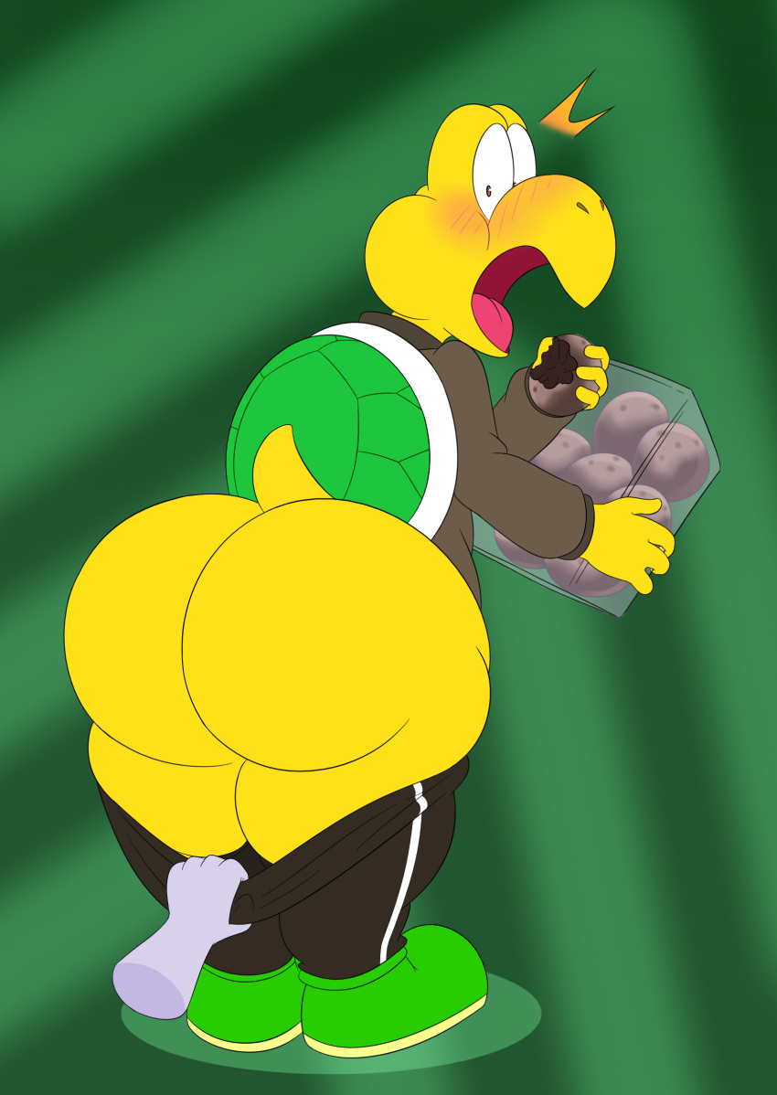 ass disembodied_hand donut green_koopa_troopa interspecies kiffy_(artist) koopa koopa_troopa mario_(series)