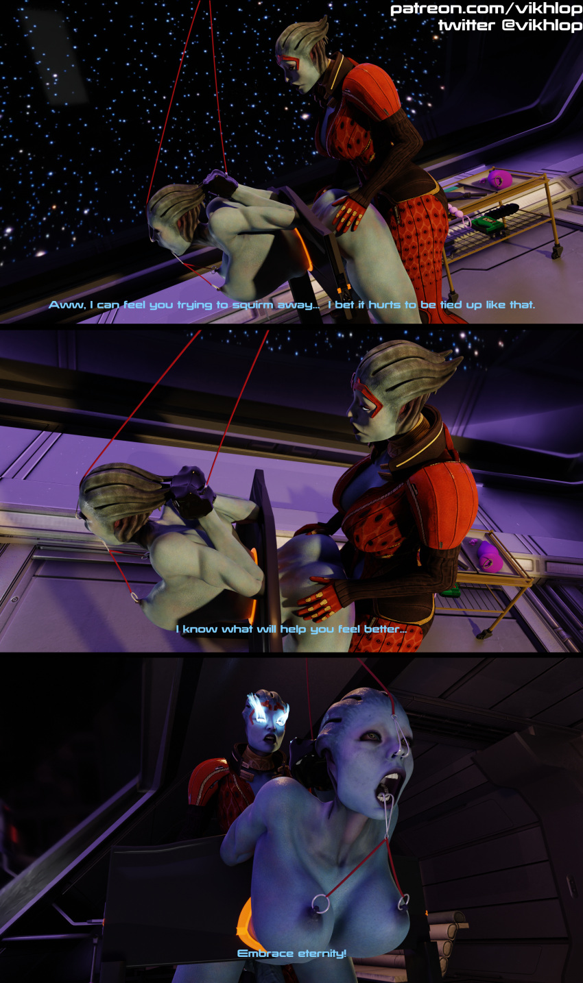 3d anal anal_beads anal_beads_pull anal_sex anilingus asari asari_futanari blender bondage breasts comic comic_page cum cum_drip cum_in_ass english_text futa_on_futa futanari huge_cock incest mass_effect morinth nipple_piercing nipples nose_hook open_mouth paddle punishment sadism samara self_upload spanked_butt spanking spanking_ass stocks vikhlop