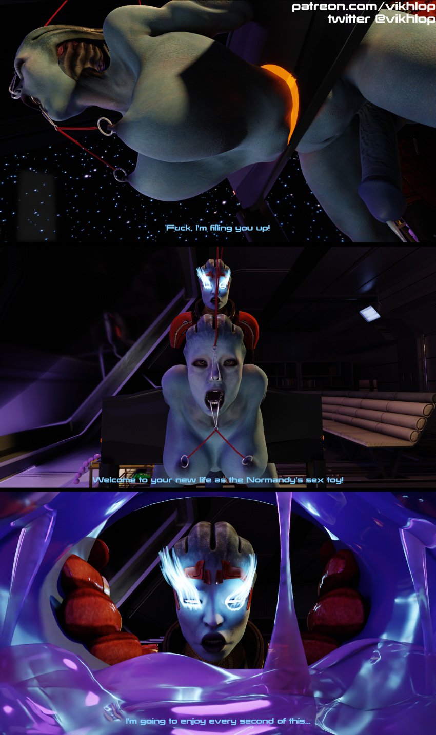 3d anal anal_beads anal_beads_pull anal_sex anilingus asari asari_futanari blender bondage breasts comic comic_page cum cum_drip cum_in_ass english_text futa_on_futa futanari huge_cock incest mass_effect morinth nipple_piercing nipples nose_hook open_mouth paddle punishment sadism samara self_upload spanked_butt spanking spanking_ass stocks vikhlop