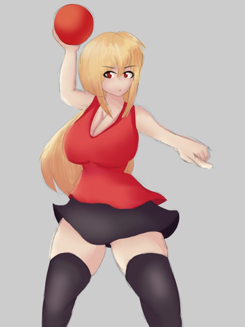 artist_request baller blonde_hair boss_fighting_stages genderbent huge_breasts humanized red_eyes roblox roblox_game robloxian rule_63 skirt solo solo_female source_request tagme thighhighs