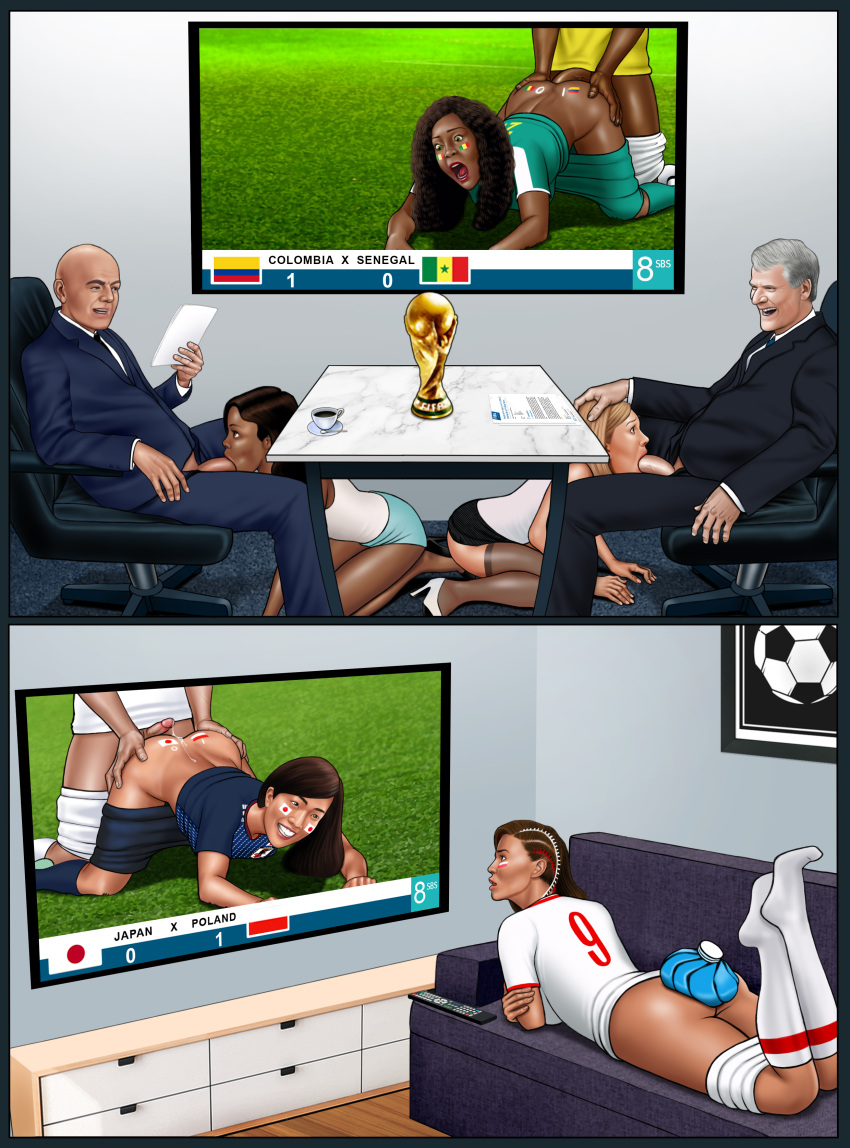 2018_fifa_world_cup anal anal_sex anna_lewandowska ass bottomless buggery colombia comic david_gill defeat defeated extro fatma_samoura football giovanni_vincenzo_infantino humiliation japan painal pants_pulled_down penalty_game poland senegal soccer soccer_shoes soccer_uniform socks sport sports uniform victory world_cup