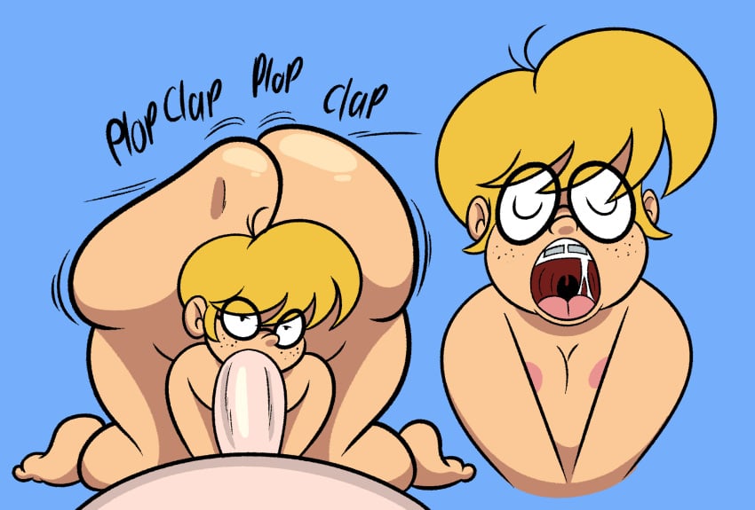 1femboy 2boys ass_clapping ass_shake ass_up big_ass black_eyes blonde_hair blowjob bouncing_ass braces clapping_cheeks dumptruck_ass fellatio femboy first_person_view freckles gay gigantic_ass glasses huge_ass looking_at_viewer male melvin_(ohboithisisfunky) nipples oboithisisfunky oral original original_character pov pov_eye_contact solo_male tagme thick_boy thick_femboy thick_thighs