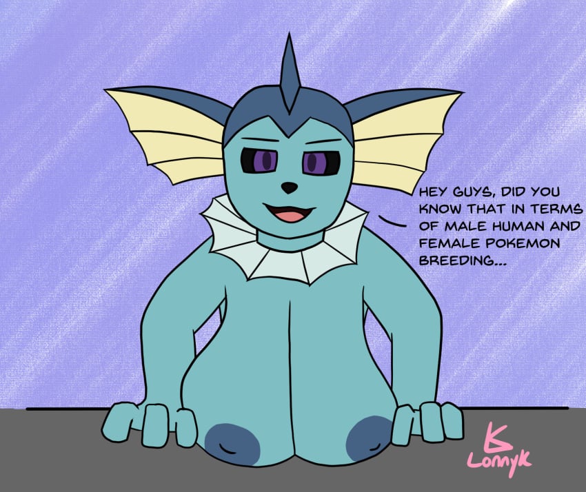 anthro breasts pokémon_(species) pokemon pokemon_(species) tagme text vaporeon vaporeon_copypasta video_games