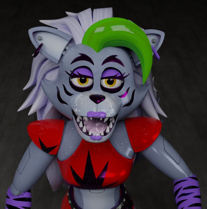 3d facial five_nights_at_freddy's fnaf furry roxanne_wolf_(fnaf) roxanne_wolf_(x3milky) wolf