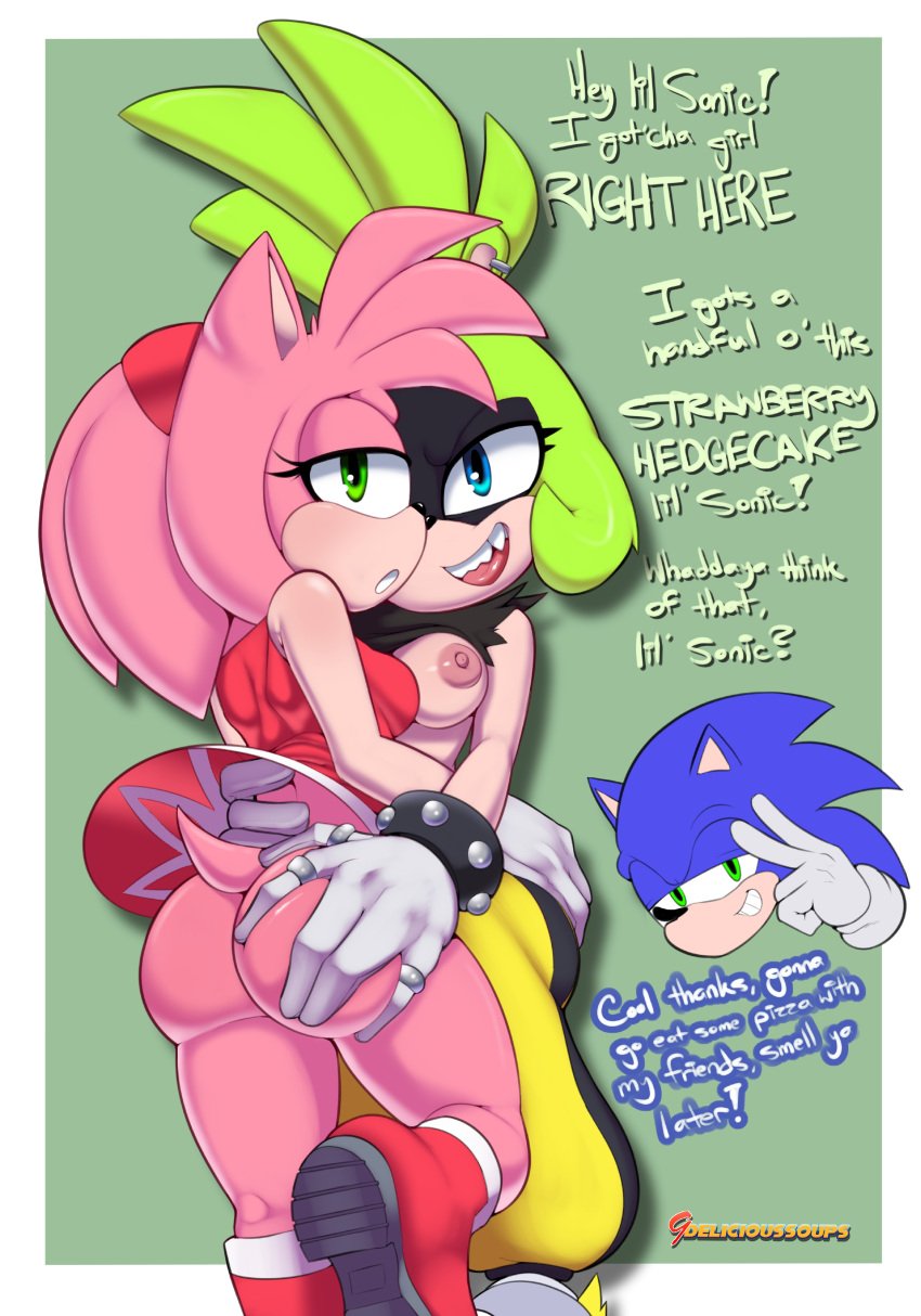 1boy 2022 2girls 2k 4k 4k_uhd amy_rose ass boots breast breasts bubble_ass bubble_butt butt delicioussoup dialogue dress exposed exposed_ass exposed_breasts exposed_nipples female female/female grope groping groping_ass groping_butt half-closed_eyes hd headband hedgehog hi_res high_resolution highres hires idw_comics idw_publishing knee_up leg_up male mobian_(species) nipple nipples no_panties no_underwear sega sonic_(series) sonic_team sonic_the_hedgehog sonic_the_hedgehog_(comics) sonic_the_hedgehog_(idw) sonic_the_hedgehog_(series) squeeze squeezing squeezing_ass squeezing_butt surge_the_tenrec teenage_girl teenager text touching updress upskirt very_high_resolution words young yuri