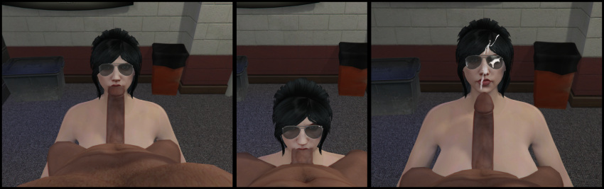 black_penis blowjob cum deepthroat ejaculation facial female grand_theft_auto_v lydia_vale nopixel oral police_station pov_eye_contact sucking_tip swallowing_penis_while_deepthroat tight_fit