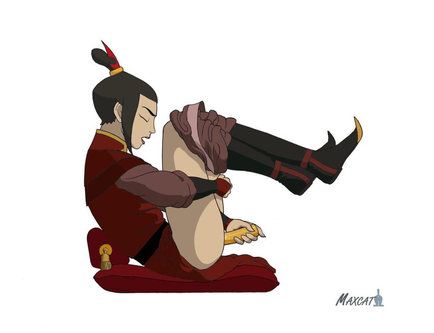 1girls avatar_the_last_airbender azula black_hair clothed_masturbation clothing dildo female fire_nation hair_ornament masturbation maxcat(artist) object_insertion orgasm partially_clothed princess sex_toy solo teenage_girl teenager vaginal_penetration