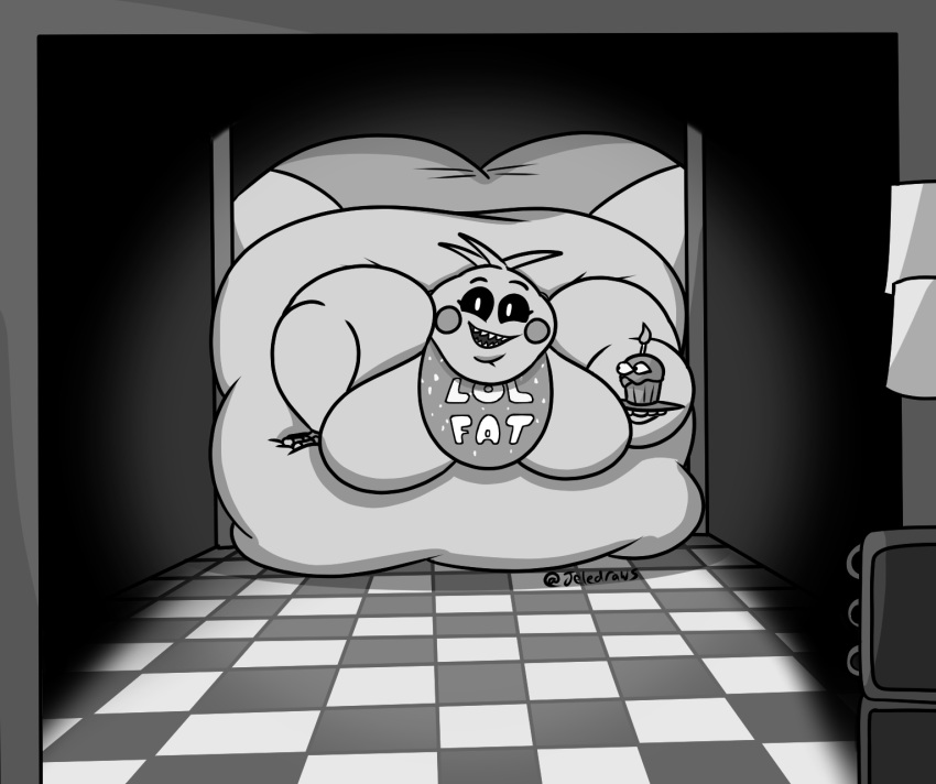 1girls animatronic bbw belly big_ass big_belly big_breasts breasts chubby chubby_female curvy fat female female_only five_nights_at_freddy's five_nights_at_freddy's_2 huge_ass huge_belly huge_breasts hyper_ass hyper_belly hyper_breasts jeledraws large_ass large_belly large_breasts monochrome morbidly_obese morbidly_obese_female obese overweight robot robot_girl ssbbw stuck thick_arms thick_thighs toy_chica_(fnaf)