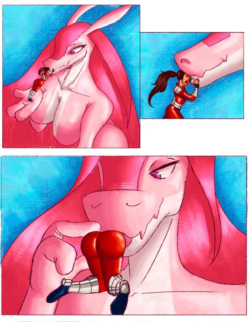commission giantess inside_mouth kissing lovander minigirl palworld pink_skin red_tights soleastian_(artist) soul_calibur taki three_fingers tongue_out vore