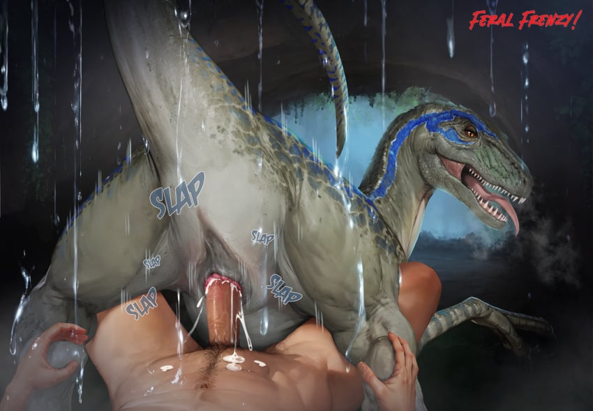 aaorin assertive_female blue_(jurassic_world) bodily_fluids cave claws cloacal cloacal_penetration cowgirl_position cum cum_inside dinosaur dominant dominant_female dromaeosaurid duo ejaculation female feral feral_frenzy feral_penetrated from_front_position genital_fluids genitals grinning_at_viewer hi_res human human_on_feral human_penetrating human_penetrating_feral humanoid_genitalia humanoid_penis interspecies jurassic_park jurassic_world looking_at_another looking_at_viewer looking_back looking_pleasured male male/female mammal on_bottom on_top penetration penis prehistoric_species rain_drops reptile reverse_cowgirl_position scalie seductive sex sharp_teeth size_difference straddling teeth theropod tongue tongue_out universal_studios vaginal_fluids velociraptor waterfall zoophilia