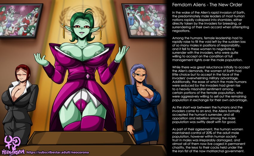 alien alien_girl english_text femdom femdom_aliens(neocorona) femdom_caption neocorona tagme