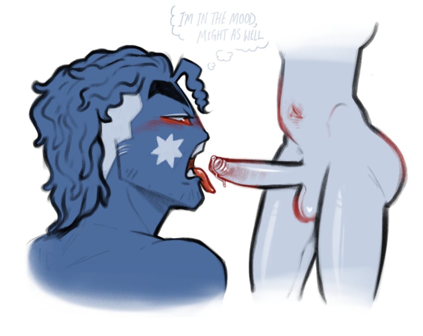 1cuntboy 2boys australia_(countryhumans) before_oral big_penis countryhumans cuntboy gay kingofkinks oral oral_invitation precum size_difference uncut