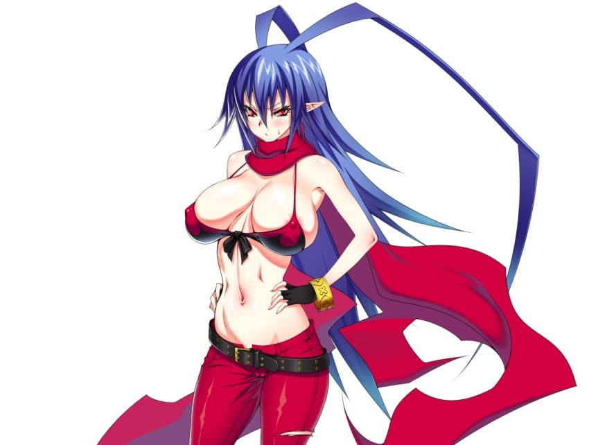 bikini_top breasts canon_genderswap disgaea disgaea_d2 genderswap_(mtf) inagaki laharl laharl-chan large_breasts nipple_bulge nipples_visible_through_clothing nippon_ichi_software visible_nipples