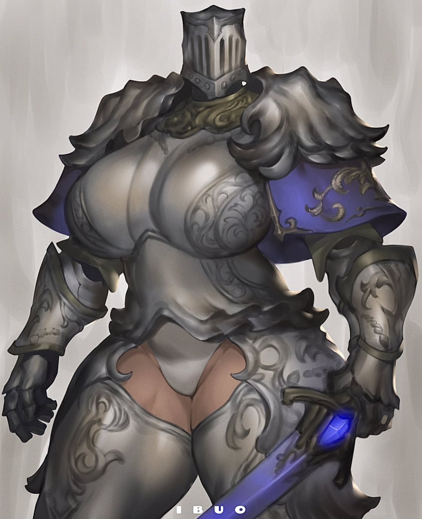 armor big_breasts elden_ring female female_knight female_only fromsoftware huge_breasts ibuo knight loretta_knight_of_the_haligtree masked_female thick_thighs