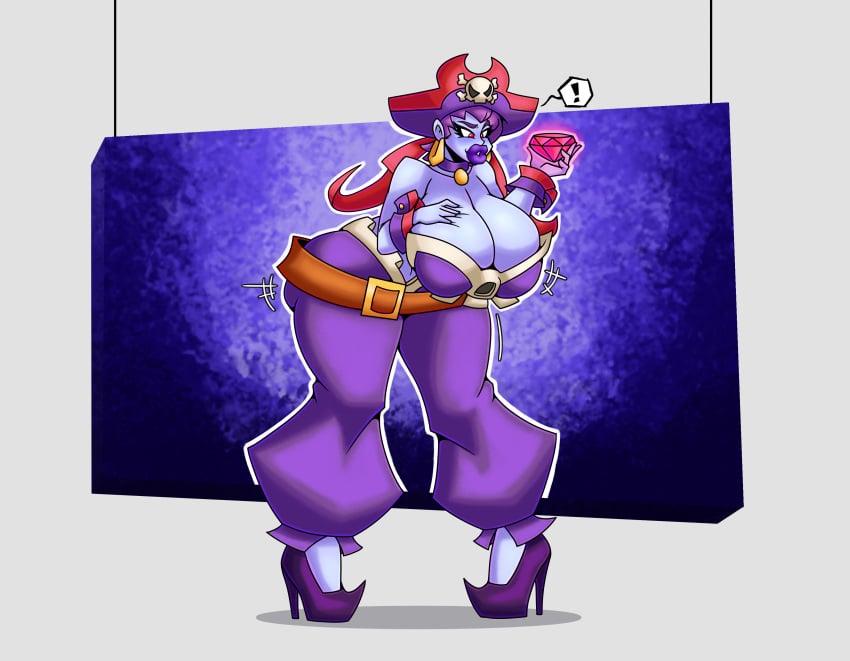 1girls ass_expansion big_breasts big_lips bimbo bimbofication breast_expansion dr_wahee female_only high_heels hourglass_expansion huge_ass huge_breasts lip_expansion pirate purple_hair purple_skin risky_boots sequence shantae