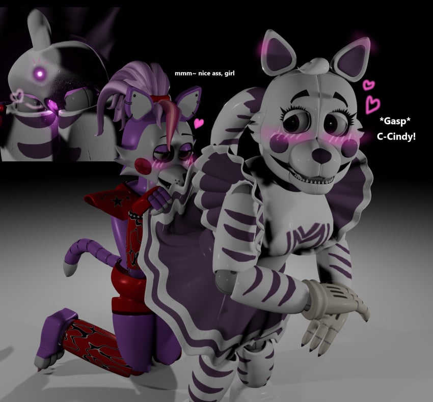 3d ahe_gao anus blender blender_(software) cat_ears cat_girl cat_tail catgirl cindy cindy_(fnac) cindy_feet cindy_nudes_(fnac) cindy_tail cindynude cindynudes facesitting fazbear_fanverse fazbear_frights female female/female female_only five_nights_at_candy's five_nights_at_freddy's fivenightsatfreddys glamrock_cindy glamrock_cindy_(fnac) glowing glowing_ass glowing_pussy jolly jolly_(game) jolly_4 lesbian_kiss lesbian_sex maxie_(jolly) maxie_(jolly4) maxie_goodtime(jolly) maxie_nude maxienudes no_pantie nude nude_female nudity nudity_goodtime oral oral_sex purple purple_anus purple_body purple_boobs purple_eyes purple_fur purple_hair purple_legs purple_nipples purple_paws purple_skin purple_tail rendered sex skirt skirt_lift sweat tiger tongue tonguejob vaginal_penetration white_feet white_fur white_tail white_tiger yuri