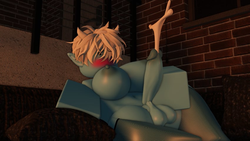 1futa 3d 4k areolae blue_body blue_skin blushing breasts cum ejaculation erect_nipples erection futa_only futanari gabbers looking_at_viewer masturbation nude orgasm penis roblox robloxian self_upload short_hair solo tagme vinti_(gabbers) white_hair