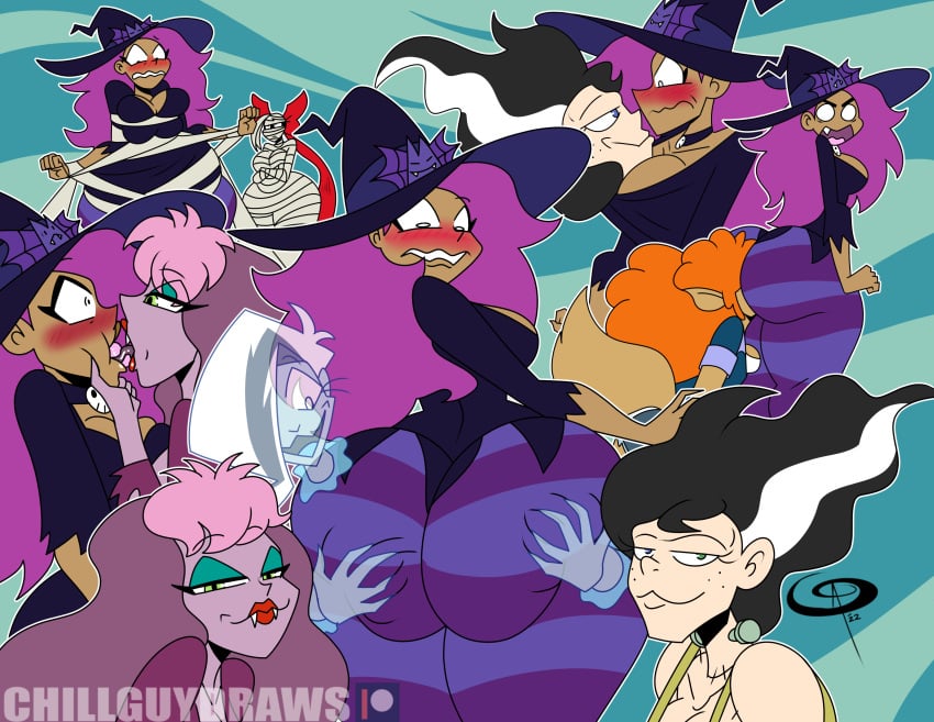 6girls aged_up big_breasts cartoon_network crossover elsa_frankenteen enid frostbiteboi ghost ghost_girl grown_up hanna-barbera lesbian monster_girl mummy ok_k.o.!_let's_be_heroes phantasma_phantom scooby-doo scooby-doo_and_the_ghoul_school sibella_dracula tanis_mummy vampire vampire_girl warner_brothers were werecanid werecanine werewolf werewolf_girl winnie_werewolf witch yuri