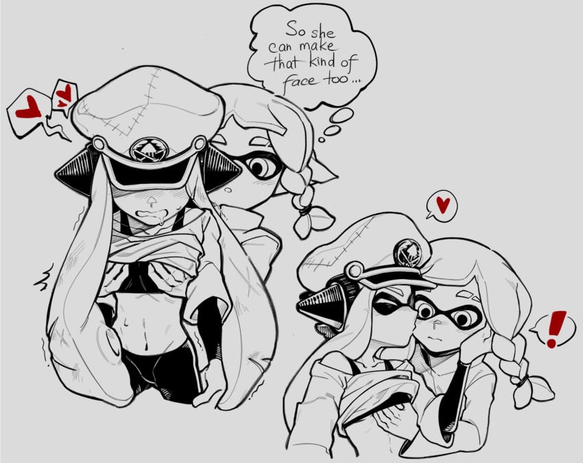 affectionate agent_3_(splatoon) agent_3_(splatoon_3) captain_(splatoon_3) cephalopod cephalopod_humanoid humanoid kazu_yoo lesbian_sex new_agent_3_(splatoon) splatoon splatoon_3 yuri