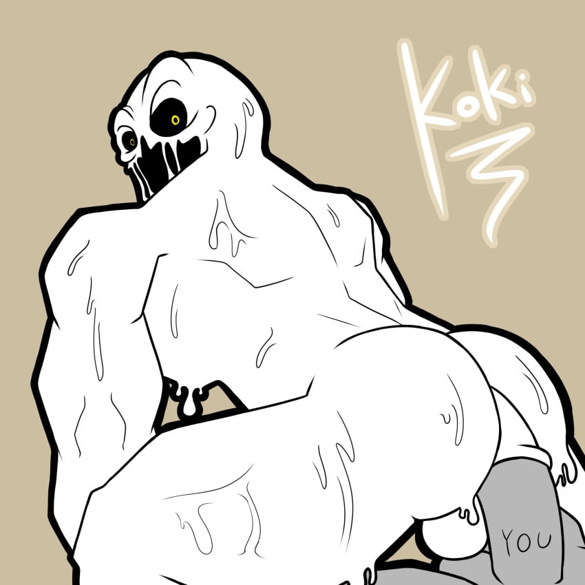 ass delirium_(the_binding_of_isaac) gay goo_creature koki_1 muscular_male non-human penetration the_binding_of_isaac white_body