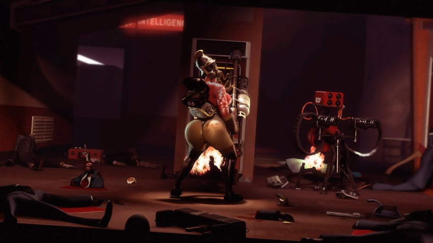 1girls ass breasts death fempyro gas_mask gore male_death multiple_deaths pyro pyro_(team_fortress_2) rodler-h8 rule_63 spy_(team_fortress_2) tagme team_fortress team_fortress_2