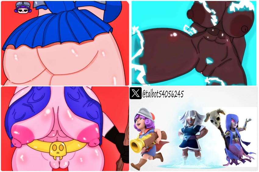 2d 2d_(artwork) ass big_ass big_belly big_breasts big_thighs black_body boobs_bigger_than_head boobs_out breasts breasts_out clash_of_clans clash_royale clothed collage curvy curvy_body curvy_figure curvy_hips curvy_thighs drawing electro_titan fat_ass female gloves large_breasts looking_back looking_down miniskirt multiple_girls muscular muscular_female musketeer_(clash_royale) nipples nude nude_female pussy pussy_peek sexy_body skirt skirt_up supercell_(company) thick_ass thick_butt thick_hips thick_legs thick_thighs thighs vagina witch_(clash_of_clans)
