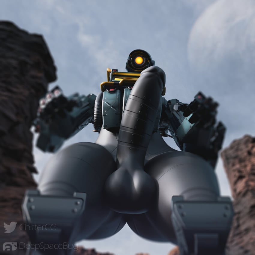 3d 3d_(artwork) apex_legends armor ass balls big_balls big_butt big_penis chittercg curvy_figure deepspacebug digital_media_(artwork) erection genitals girly hi_res huge_butt huge_cock huge_thighs humanoid looking_at_viewer looking_down low-angle_view machine male male_only metallic_body not_furry nude pathfinder_(apex_legends) penis robot solo thick_thighs