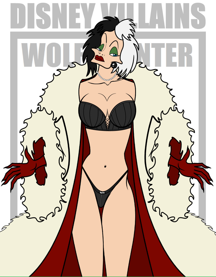 101_dalmatians breasts cruella_de_vil disney disney_villains female fur gilf girl solo wolffhunter_art