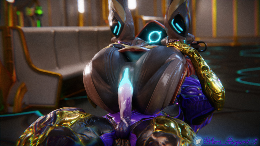 1futa 1girls 3d ass auramargaret blue_cum cum cum_drip cum_in_pussy cum_inside female futanari glowing ivara_(warframe) pussy saryn_(warframe) sex tagme vaginal_penetration warframe