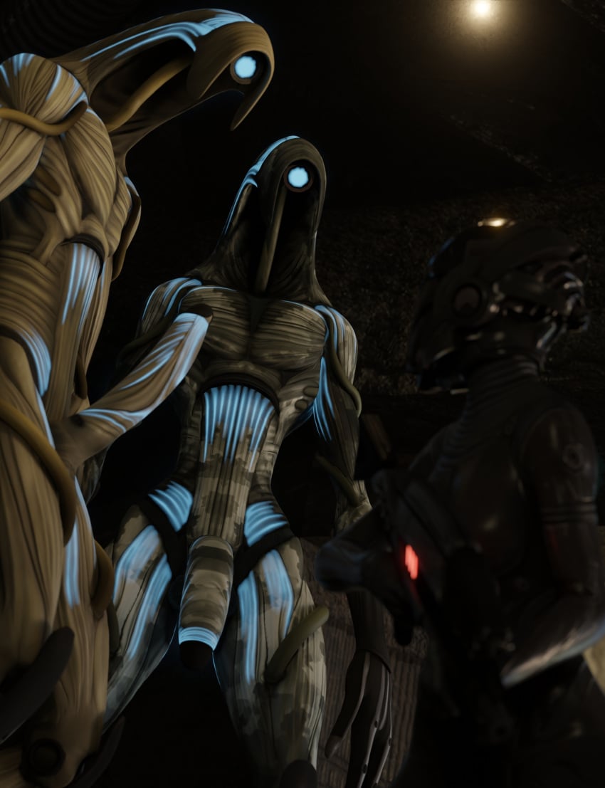 3d faceless_female geth human large_penis mass_effect penis pickle_juice robot size_difference tagme