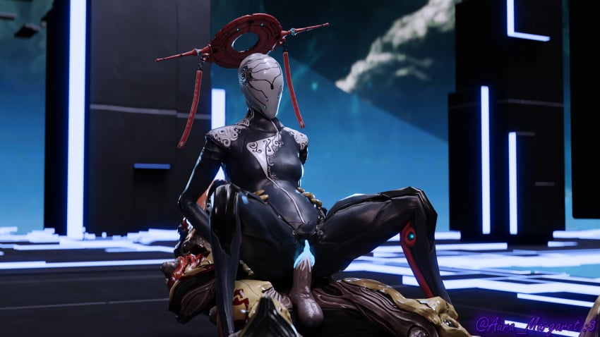 1futa 1girls 3d alien alien_girl armor auramargaret cum cum_in_pussy cum_inside female futa_on_female futanari hands_on_hips helmet ivara_(warframe) sex trinity_(warframe) trinity_strega vaginal_penetration warframe