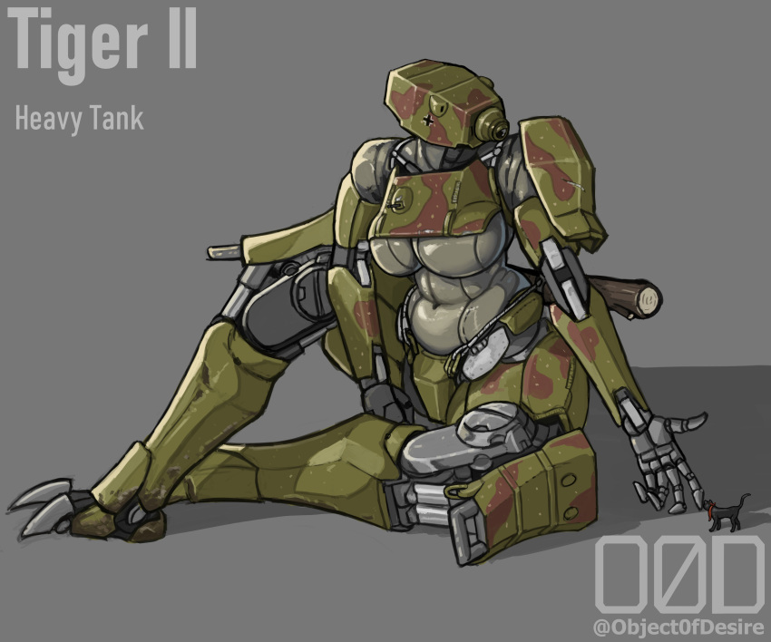 female living_machine living_tank non-mammal_breasts object0fdesire objectofdesire robot robot_girl tagme tank tankmorph tiger_ii tiger_tank world_war_2