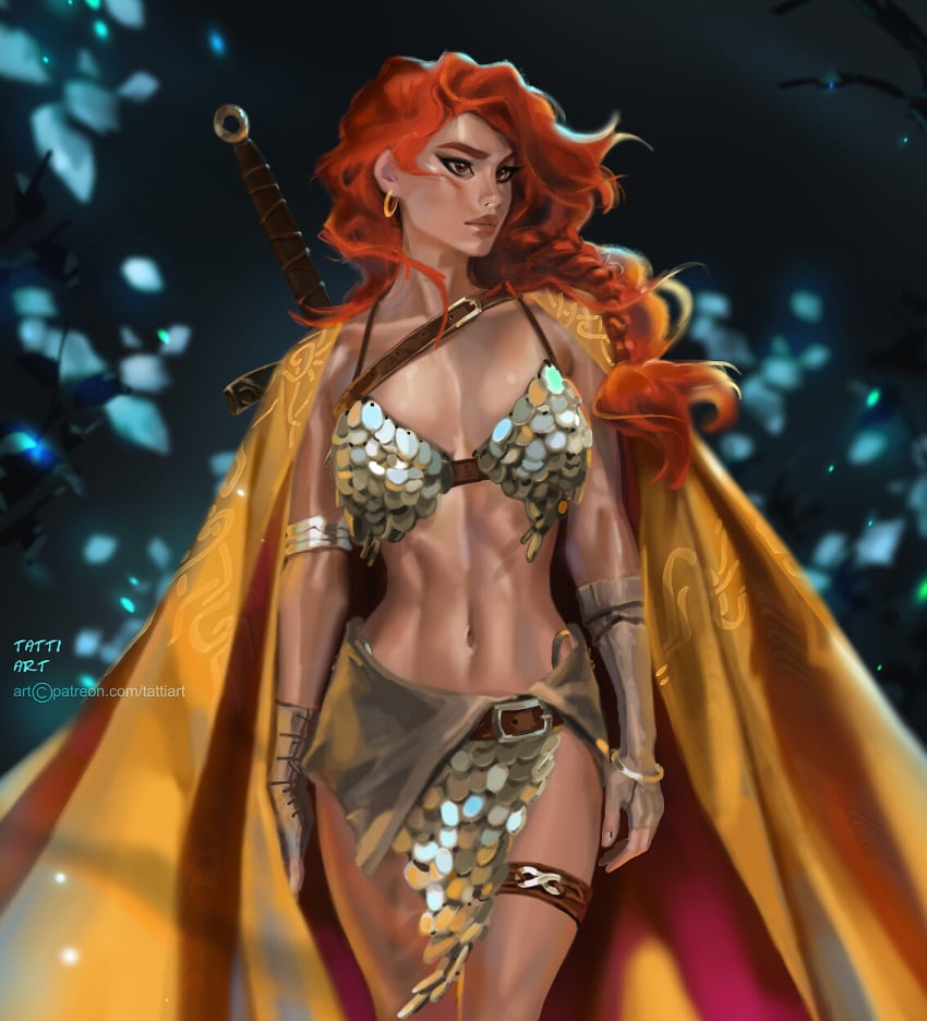 1girls female female female_only red_sonja red_sonja_(comics) solo solo_female tagme tattiart