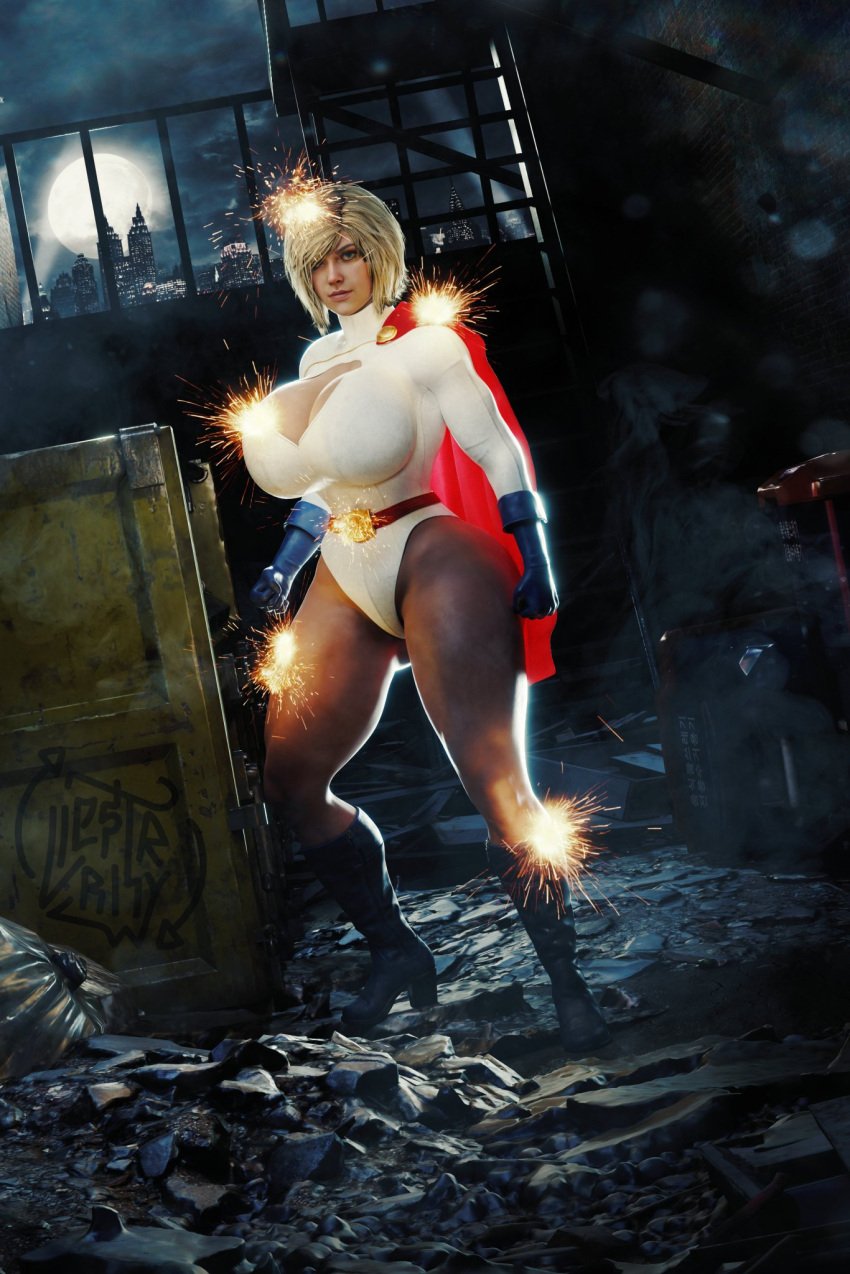 1girls 3d ass belt big_ass big_breasts big_butt blender blonde blonde_female blonde_hair blue_boots blue_eyes blue_gloves boots breasts butt cape city city_background city_nights curvy curvy_body curvy_female curvy_figure curvy_hips dc dc_comics detailed detailed_background female female_focus female_only garbage_bags gloves gunshot hourglass_figure huge_ass huge_breasts huge_butt huge_lips huge_thighs injustice injustice_2 kara_zor-l karen_starr ladder large_ass large_breasts large_butt light-skinned_female light_skin looking_at_viewer moon moon_background night pale-skinned_female pale_skin power_girl realistic red_belt red_cape rhywlad shooting short_hair shot smile smiling smiling_at_viewer solo solo_female solo_focus superman_(series) thick_ass thick_thighs thighs voluptuous voluptuous_female white_suit wide_hips